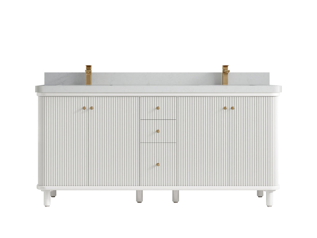 Miami 72 in. W x 22 in. D Double Sink Bathroom Vanity - Willow Bath and Vanity