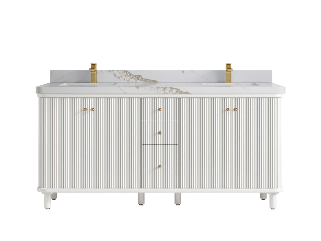 Miami 72 in. W x 22 in. D Double Sink Bathroom Vanity - Willow Bath and Vanity