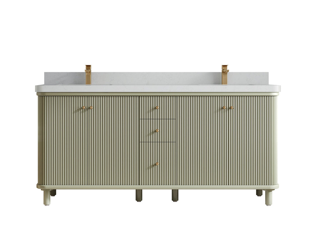 Miami 72 in. W x 22 in. D Double Sink Bathroom Vanity - Willow Bath and Vanity