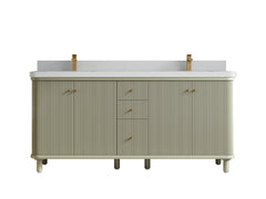 Miami 72 in. W x 22 in. D Double Sink Bathroom Vanity - photo 16