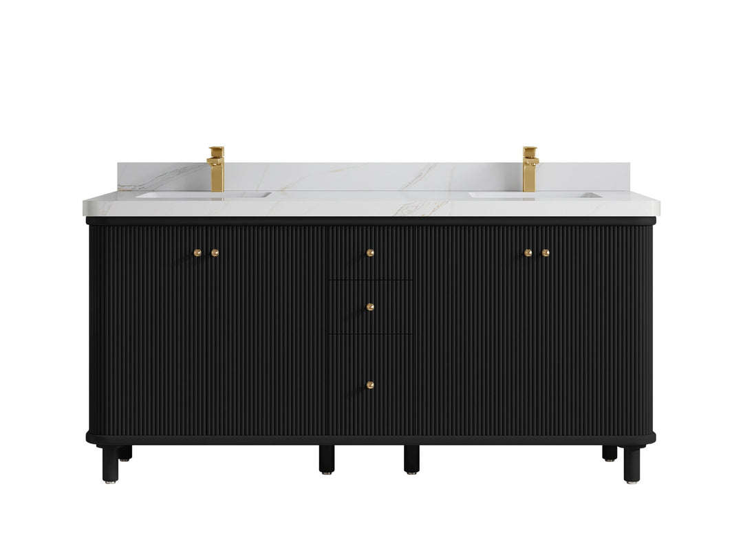 Miami 72 in. W x 22 in. D Double Sink Bathroom Vanity - Willow Bath and Vanity