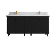 Miami 72 in. W x 22 in. D Double Sink Bathroom Vanity - photo 24
