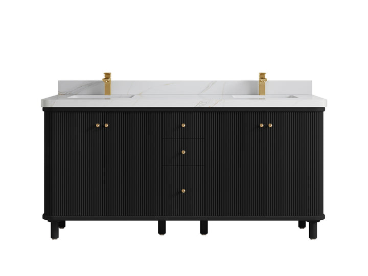 Miami 72 in. W x 22 in. D Double Sink Bathroom Vanity - photo 23