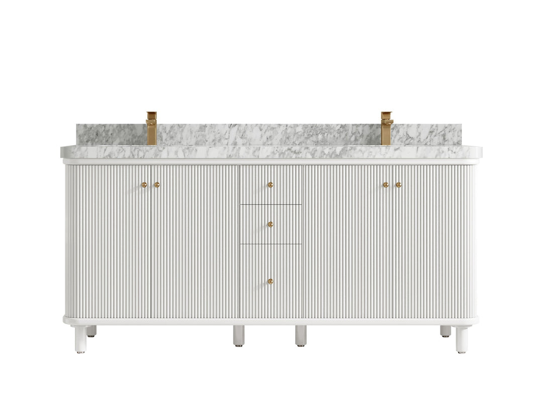 Miami 72 in. W x 22 in. D Double Sink Bathroom Vanity - Willow Bath and Vanity