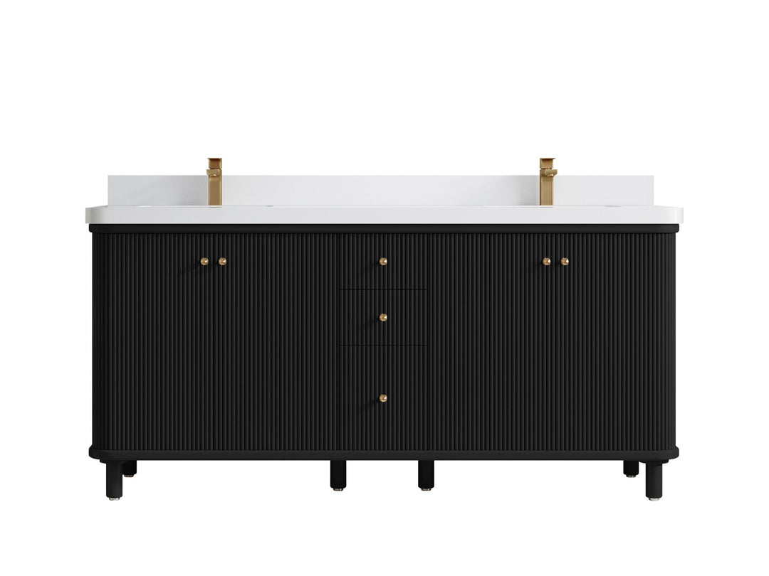 Miami 72 in. W x 22 in. D Double Sink Bathroom Vanity - Willow Bath and Vanity