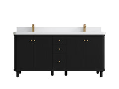 Miami 72 in. W x 22 in. D Double Sink Bathroom Vanity - photo 20