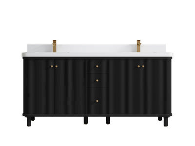 Miami 72 in. W x 22 in. D Double Sink Bathroom Vanity - Willow Bath and Vanity