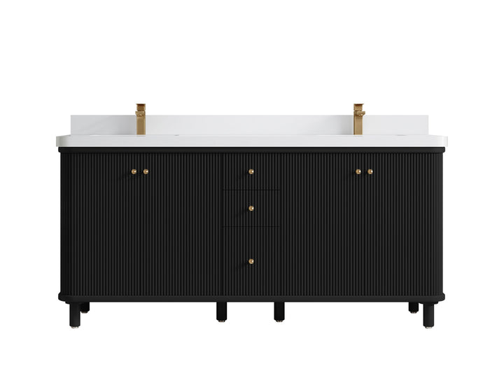 Miami 72 in. W x 22 in. D Double Sink Bathroom Vanity - photo 19