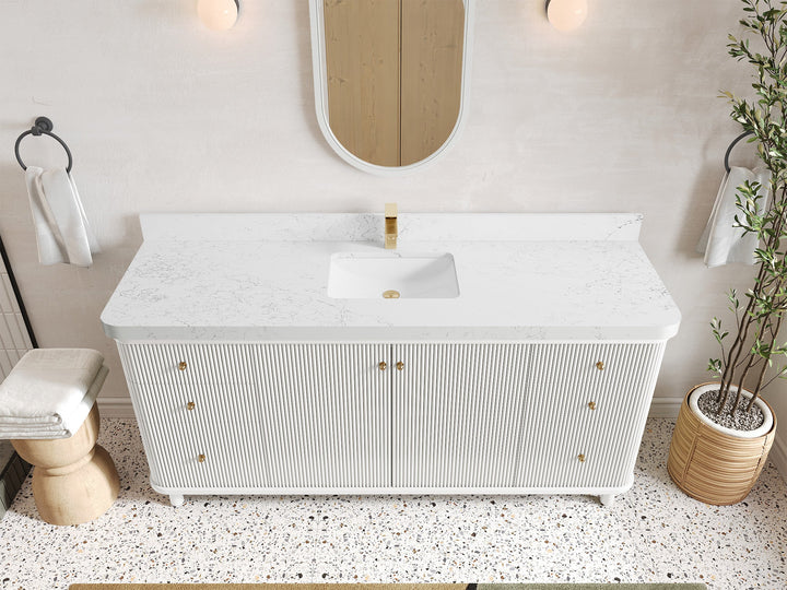 Miami 72 in. W x 22 in. D Double Sink Bathroom Vanity - photo 16