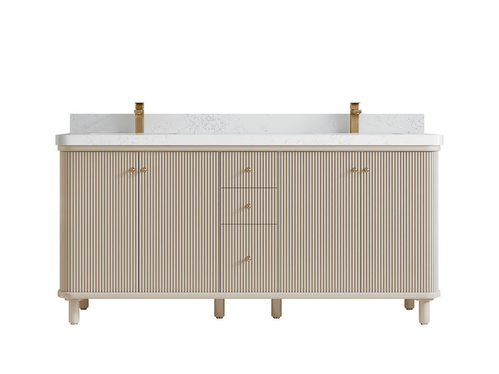 Miami 72 in. W x 22 in. D Double Sink Bathroom Vanity - photo 17