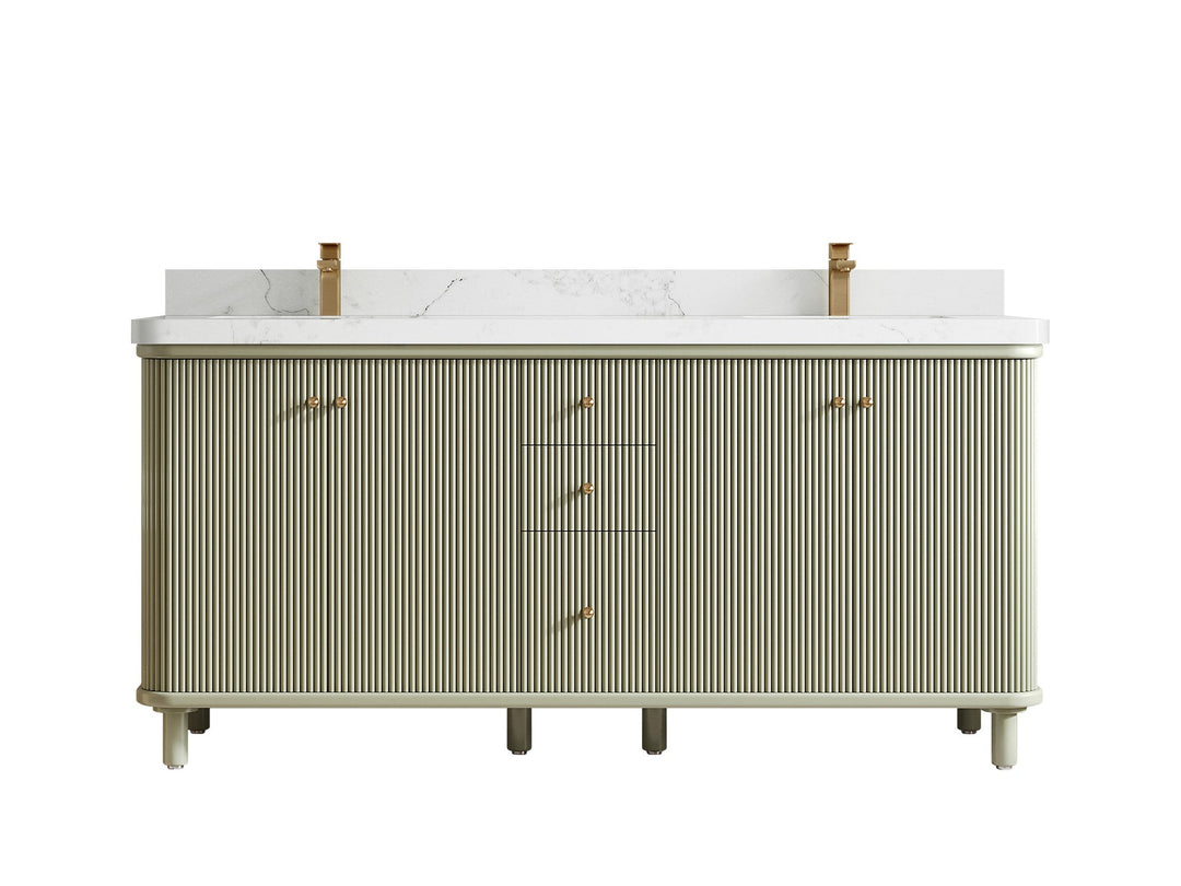 Miami 72 in. W x 22 in. D Double Sink Bathroom Vanity - Willow Bath and Vanity