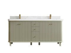 Miami 72 in. W x 22 in. D Double Sink Bathroom Vanity - photo 12