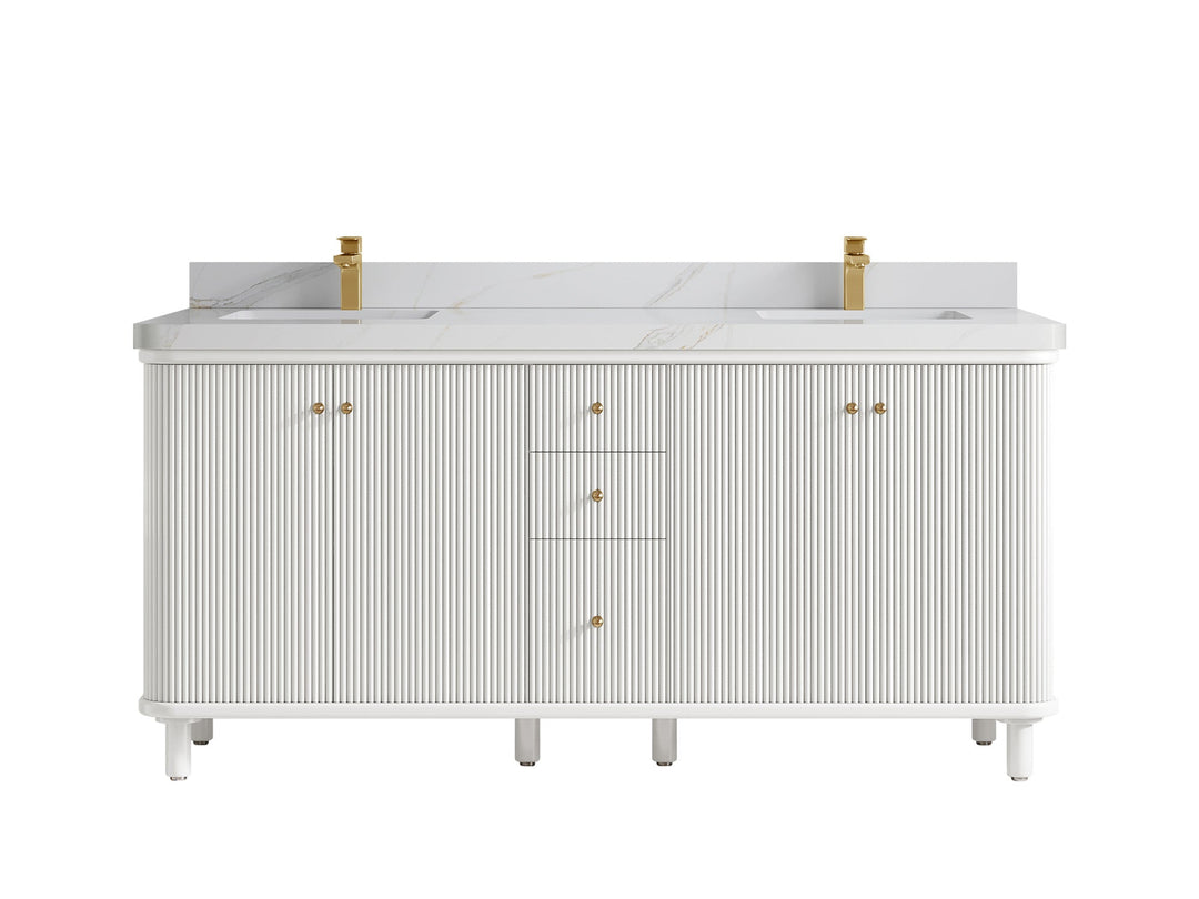 Miami 72 in. W x 22 in. D Double Sink Bathroom Vanity - Willow Bath and Vanity