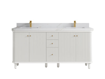 Miami 72 in. W x 22 in. D Double Sink Bathroom Vanity - Willow Bath and Vanity