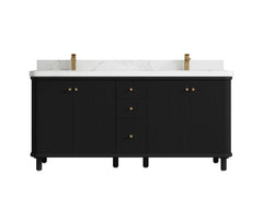 Miami 72 in. W x 22 in. D Double Sink Bathroom Vanity - photo 12