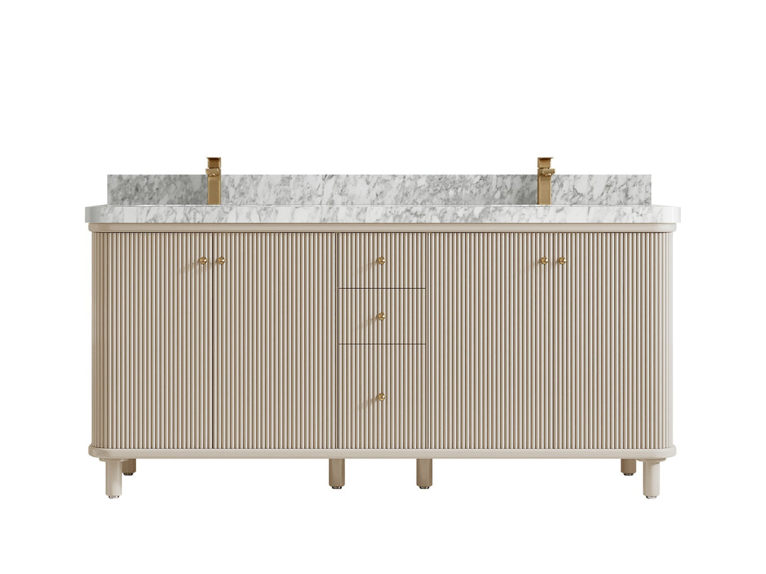 Miami 72 in. W x 22 in. D Double Sink Bathroom Vanity - Willow Bath and Vanity