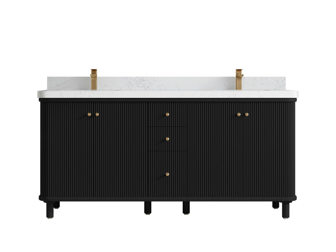 Miami 72 in. W x 22 in. D Double Sink Bathroom Vanity - Willow Bath and Vanity