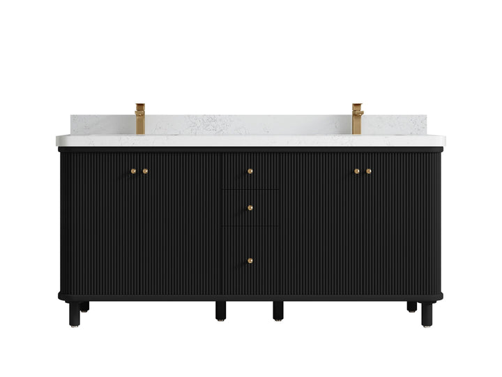 Miami 72 in. W x 22 in. D Double Sink Bathroom Vanity - photo 17