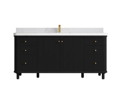 Miami 72 in. W x 22 in. D Fluted Single Sink Bathroom Vanity - photo 11