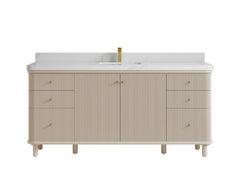 Miami 72 in. W x 22 in. D Fluted Single Sink Bathroom Vanity - photo 24