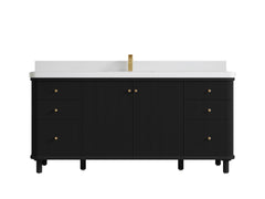 Miami 72 in. W x 22 in. D Fluted Single Sink Bathroom Vanity - photo 19