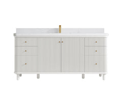Miami 72 in. W x 22 in. D Fluted Single Sink Bathroom Vanity - photo 17