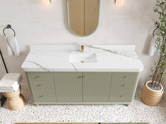 Miami 72 in. W x 22 in. D Fluted Single Sink Bathroom Vanity - photo 17