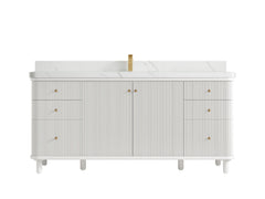 Miami 72 in. W x 22 in. D Fluted Single Sink Bathroom Vanity - photo 9
