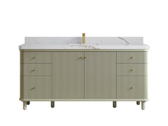 Miami 72 in. W x 22 in. D Fluted Single Sink Bathroom Vanity - photo 18