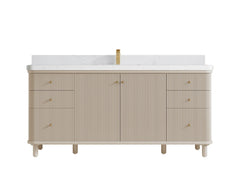 Miami 72 in. W x 22 in. D Fluted Single Sink Bathroom Vanity - photo 18