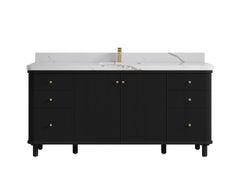 Miami 72 in. W x 22 in. D Fluted Single Sink Bathroom Vanity - photo 21