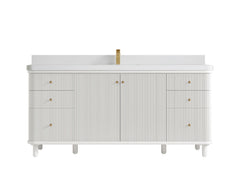 Miami 72 in. W x 22 in. D Fluted Single Sink Bathroom Vanity - photo 19