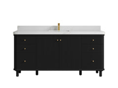 Miami 72 in. W x 22 in. D Fluted Single Sink Bathroom Vanity - photo 23