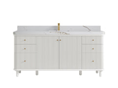 Miami 72 in. W x 22 in. D Fluted Single Sink Bathroom Vanity - photo 21