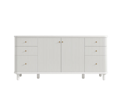 Miami 72 in. W x 22 in. D Fluted Single Sink Bathroom Vanity - Willow Bath and Vanity