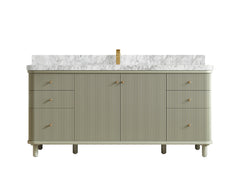 Miami 72 in. W x 22 in. D Fluted Single Sink Bathroom Vanity - photo 14