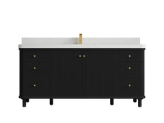 Miami 72 in. W x 22 in. D Fluted Single Sink Bathroom Vanity - photo 15