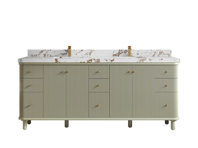Miami 80 in. W x 22 in. D Double Sink Bathroom Vanity - Willow Bath and Vanity