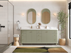 Miami 80 in. W x 22 in. D Fluted Double Sink Bathroom Vanity - photo 4