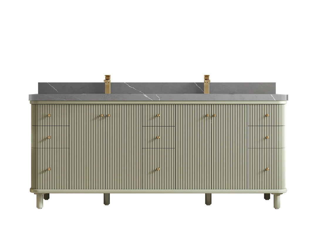 Miami 80 in. W x 22 in. D Double Sink Bathroom Vanity - Willow Bath and Vanity