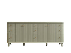 Miami 80 in. W x 22 in. D Fluted Double Sink Bathroom Vanity - photo 7