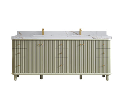 Miami 80 in. W x 22 in. D Double Sink Bathroom Vanity - Willow Bath and Vanity