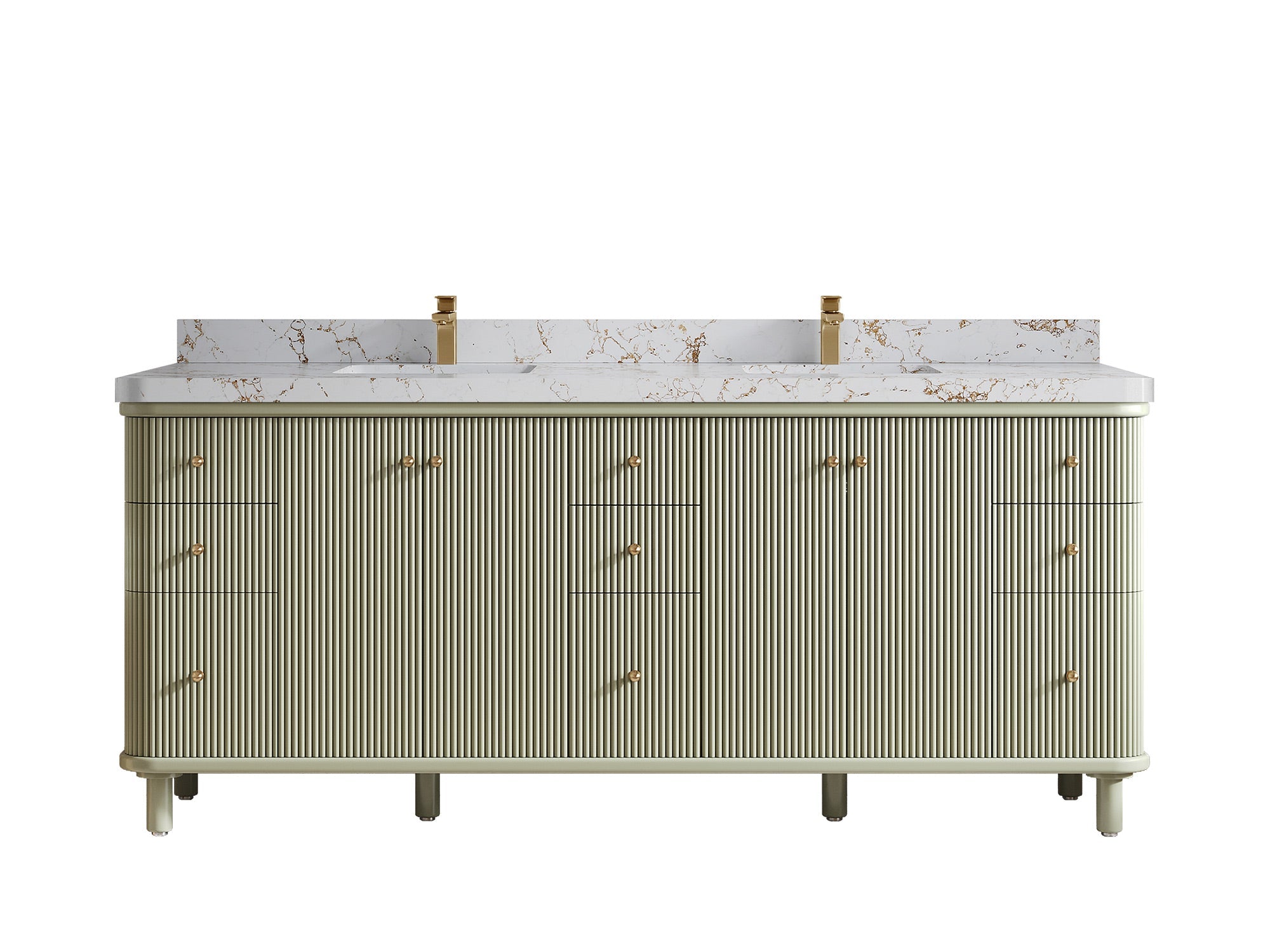 Miami 80 in. W x 22 in. D Double Sink Bathroom Vanity - Willow Bath and Vanity