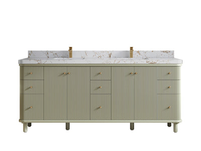 Miami 80 in. W x 22 in. D Double Sink Bathroom Vanity - Willow Bath and Vanity