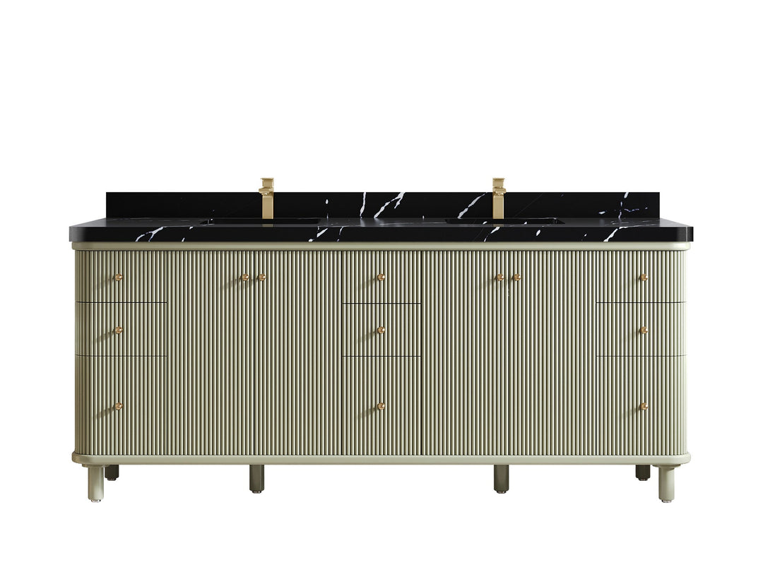 Miami 80 in. W x 22 in. D Double Sink Bathroom Vanity - Willow Bath and Vanity