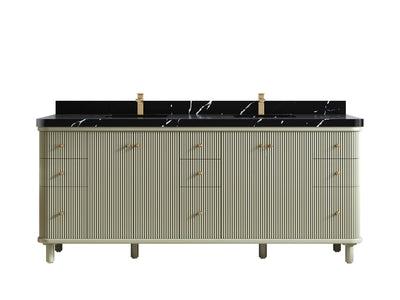 Miami 80 in. W x 22 in. D Double Sink Bathroom Vanity - Willow Bath and Vanity