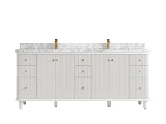 Miami 80 in. W x 22 in. D Fluted Double Sink Bathroom Vanity - photo 20