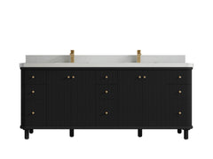 Miami 80 in. W x 22 in. D Fluted Double Sink Bathroom Vanity - photo 15