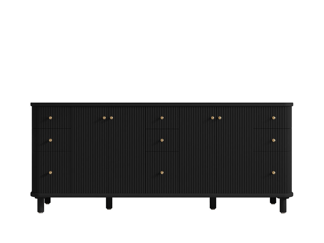 Miami 80 in. W x 22 in. D Fluted Double Sink Bathroom Vanity - Willow Bath and Vanity