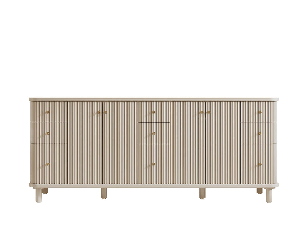 Miami 80 in. W x 22 in. D Fluted Double Sink Bathroom Vanity - Willow Bath and Vanity